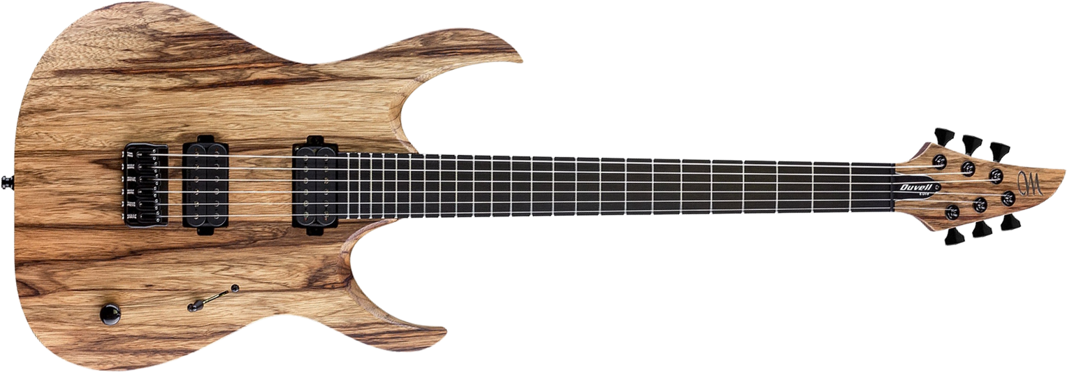 Mayones Guitars Duvell Bl 6 2h Seymour Duncan Ht Eb - Natural Korina - Metalen elektrische gitaar - Main picture
