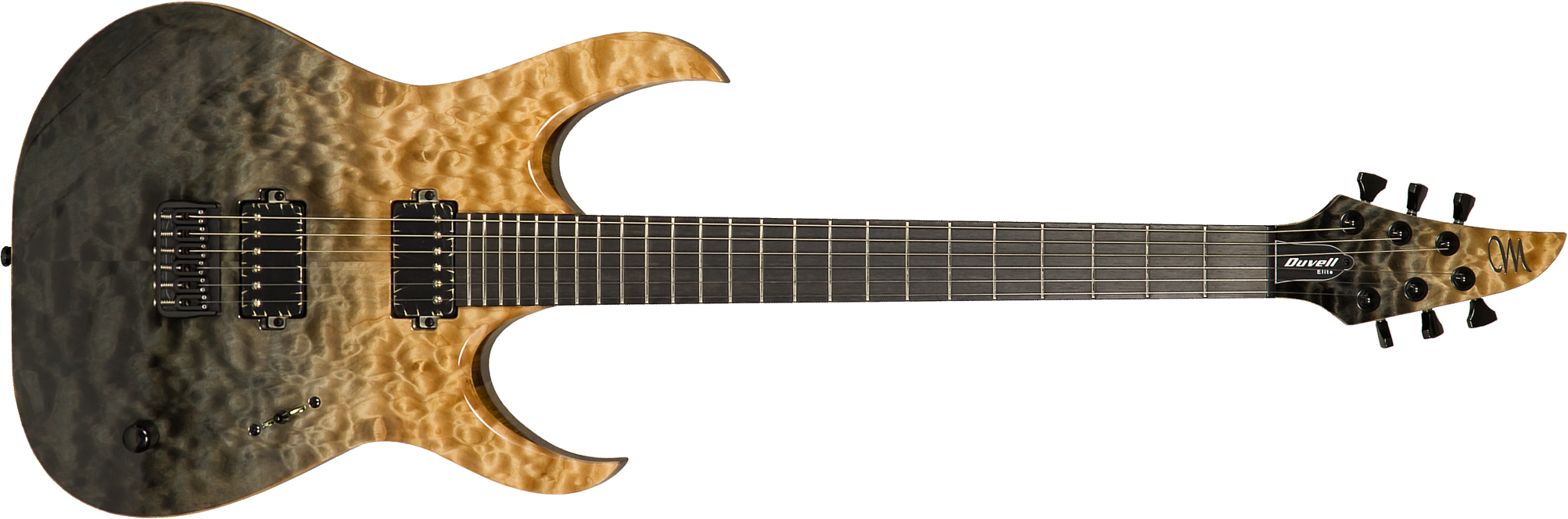 Mayones Guitars Duvell Elite 6 2h Seymour Duncan Ht Eb #df2106528 - Natural & Graphite - Metalen elektrische gitaar - Main picture