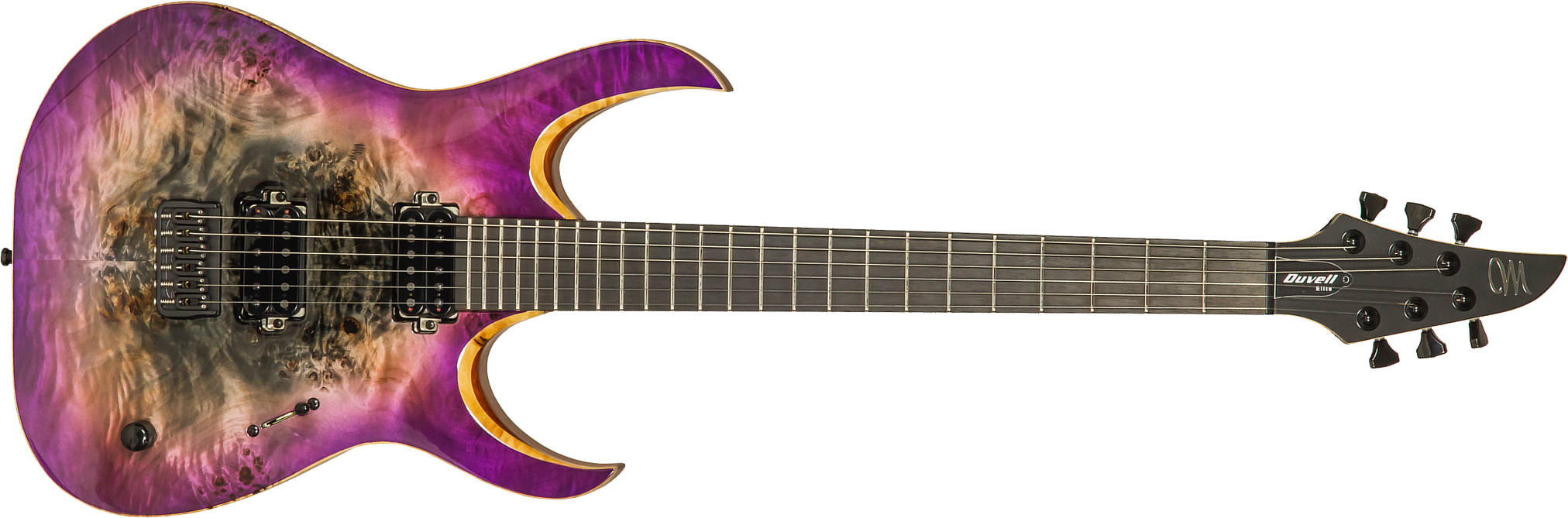 Mayones Guitars Duvell Elite 6 Hh Seymour Duncan Ht Eb #df2105470 - Supernova Purple - Metalen elektrische gitaar - Main picture