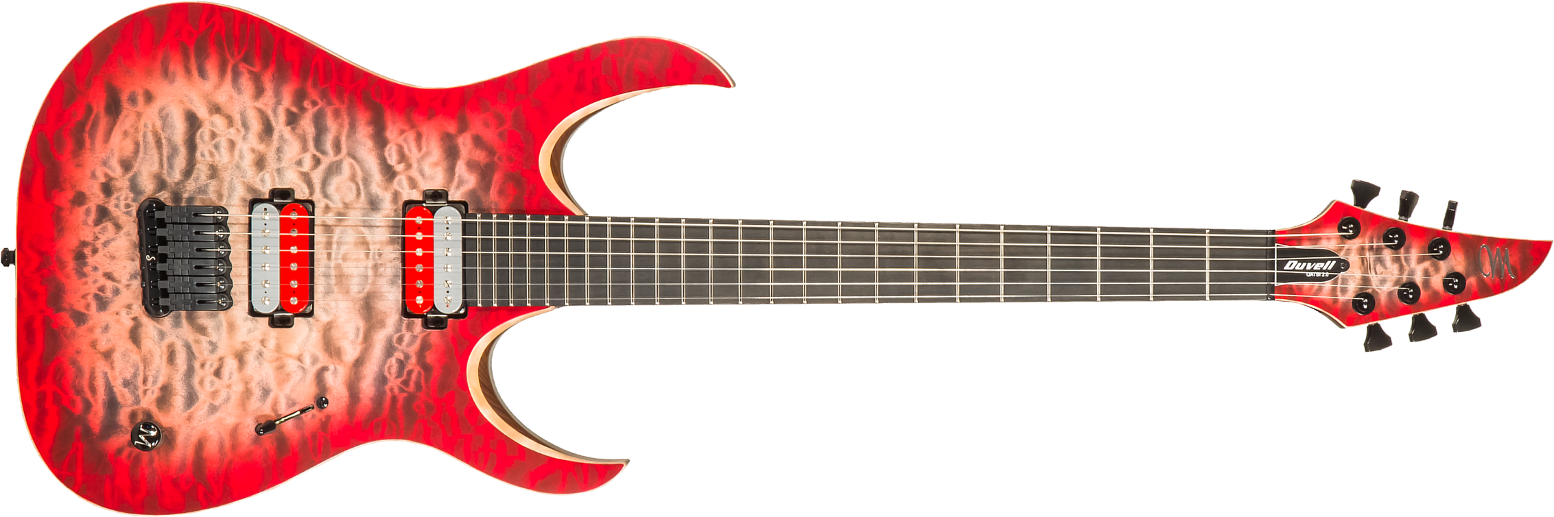 Mayones Guitars John Browne Duvell Qatsi 2.0 6 Signature 2h Bare Knuckle Ht Eb #df2212239 - Ruby Burst - Elektrische gitaar in Str-vorm - Main picture