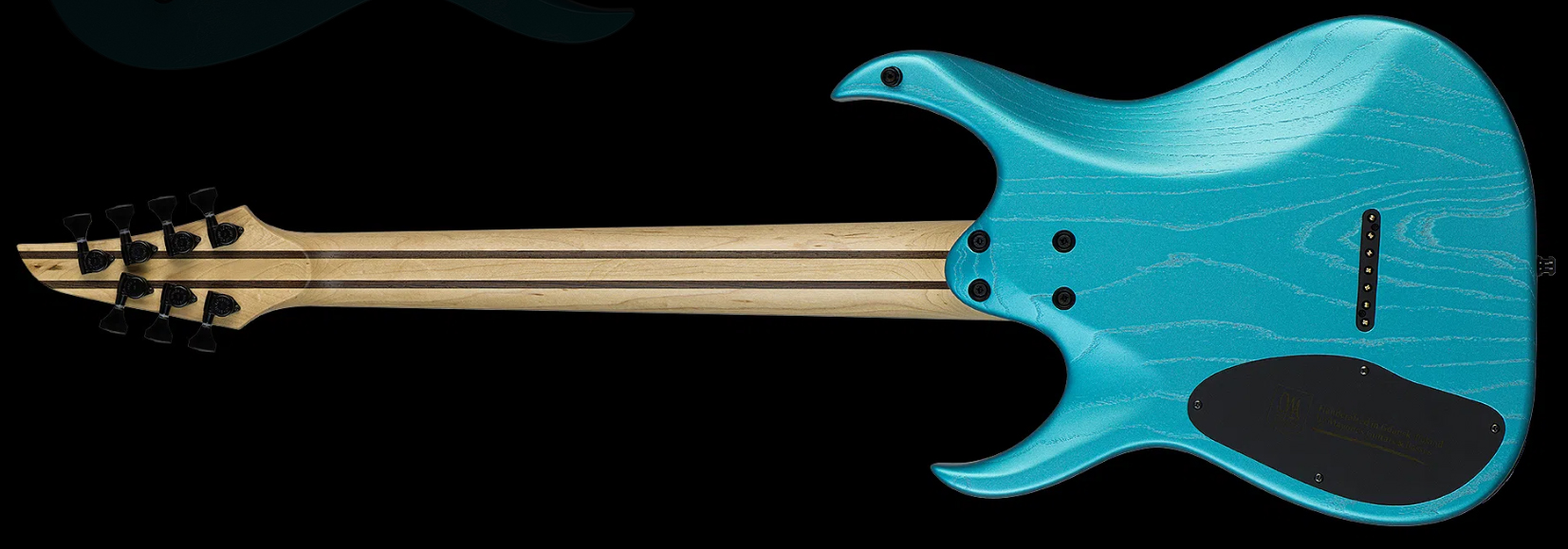 Mayones Guitars Duvell Dt7 7c Baryton 2h Ht Bl - Opal Blue Metallic Matt - Bariton elektrische gitaar - Variation 1