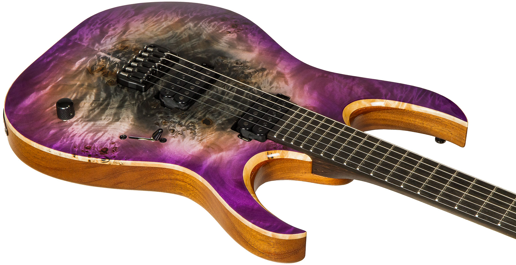 Mayones Guitars Duvell Elite 6 Hh Seymour Duncan Ht Eb #df2105470 - Supernova Purple - Metalen elektrische gitaar - Variation 2