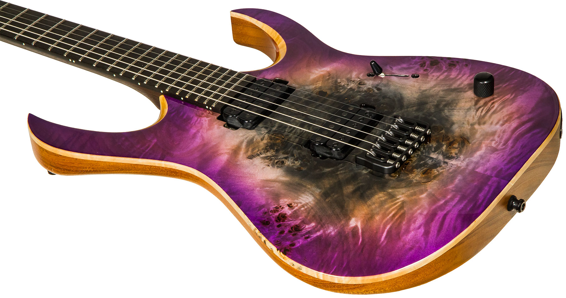 Mayones Guitars Duvell Elite 6 Hh Seymour Duncan Ht Eb #df2105470 - Supernova Purple - Metalen elektrische gitaar - Variation 3