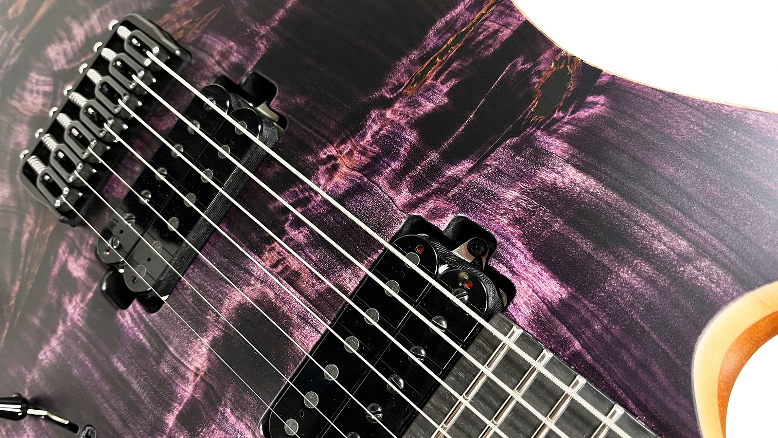 Mayones Guitars Duvell Elite 7c 2h Seymour Duncan Ht Eb #df2009194 - Dirty Purple - 7-snarige elektrische gitaar - Variation 4