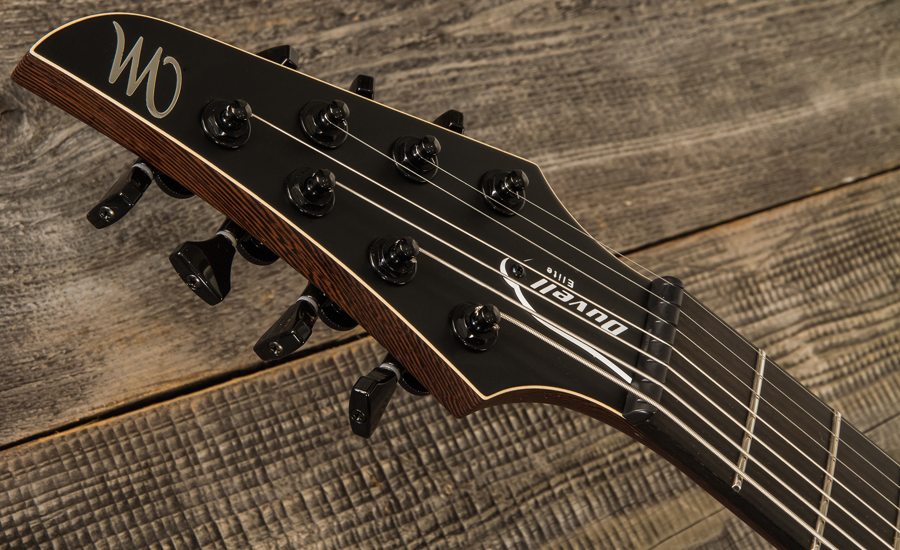 Mayones Guitars Duvell Elite Gothic 7 40th Anniversary 2h Tko Eb #df2205923 - Antique Black Satin - 7-snarige elektrische gitaar - Variation 5
