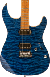 Elektrische gitaar in str-vorm Mayones guitars Aquila Elite S 6 6 40th Anniversary #AQ2204194 - Trans blue gloss
