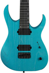 Bariton elektrische gitaar Mayones guitars Duvell DT 7 7-String - Opal blue metallic matt