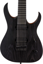 7-snarige elektrische gitaar Mayones guitars Duvell Elite Gothic 7 (Seymour Duncan) - Monolith black matt