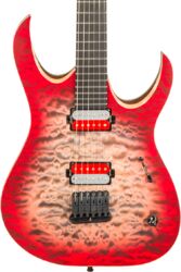 Elektrische gitaar in str-vorm Mayones guitars John Browne Duvell Qatsi 2.0 #DF2212239 - Ruby burst