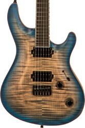 Guitarra eléctrica de doble corte. Mayones guitars Regius Core Classic 6 #RF2204447 - Jean black 2-tone blue sunburst satine