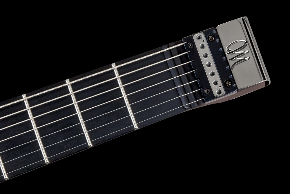 Mayones Guitars Hydra Elite 7 2h Seymour Duncan Ht Eb - Trans Graphite Satin - 7-snarige elektrische gitaar - Variation 3