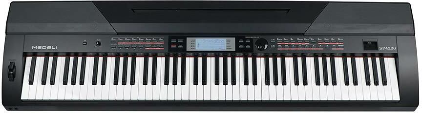 Medeli Sp4200/bk - Black - Stagepiano - Main picture