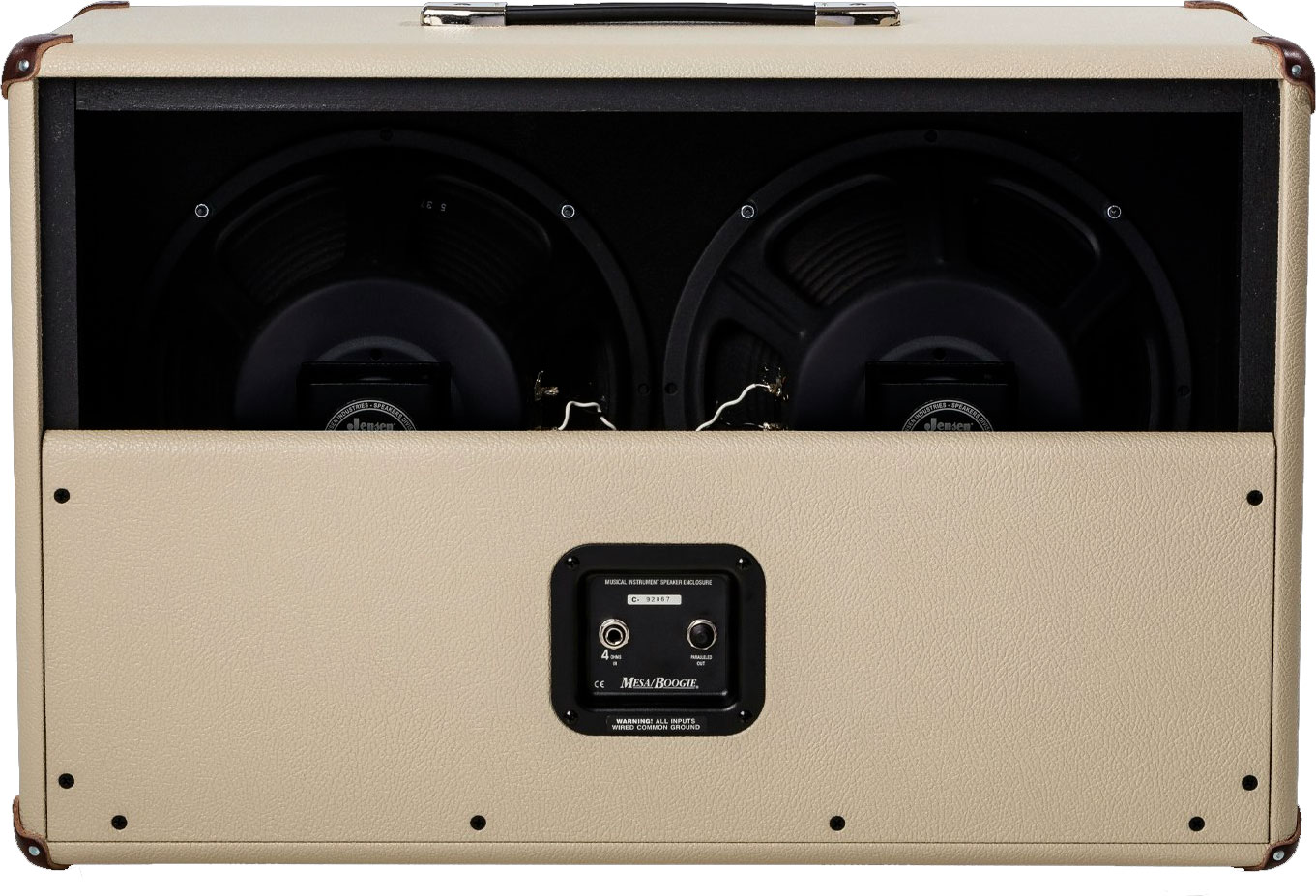 Mesa Boogie 2x12 California Tweed Guitar Cab 80w 8-ohms Cream Bronco - Elektrische gitaar speakerkast - Variation 1