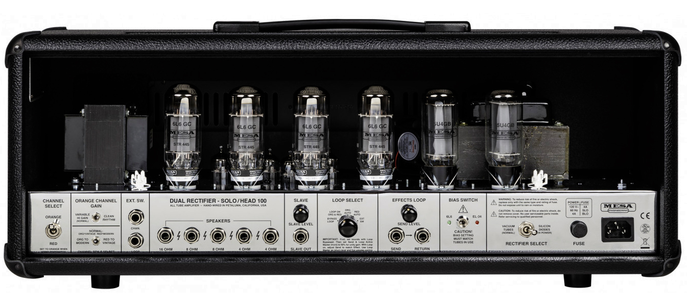 Mesa Boogie 90s Dual Rectifier Head 100w 6l6 Blackout - Gitaarversterker top - Variation 3