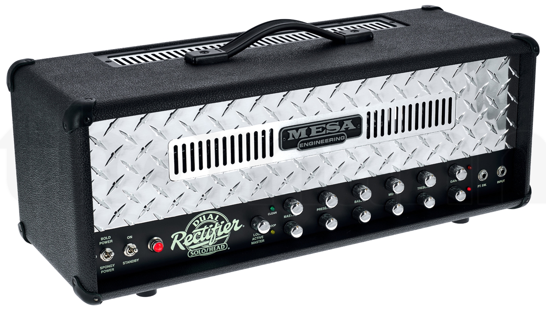 Mesa Boogie 90s Dual Rectifier Standard Head 100w 6l6 Black Bronco - Gitaarversterker top - Variation 1