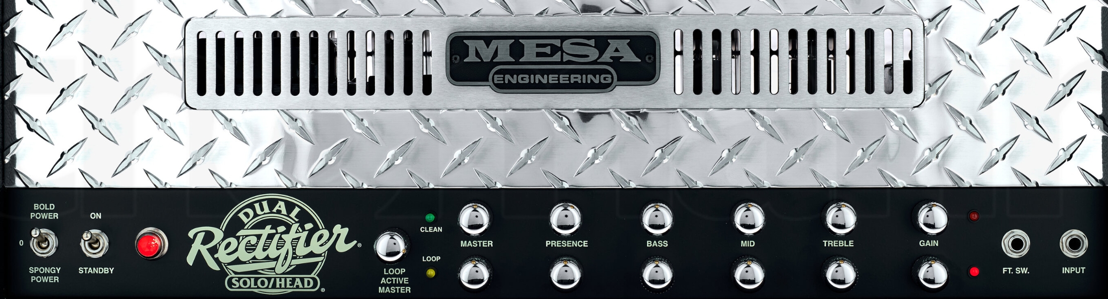 Mesa Boogie 90s Dual Rectifier Standard Head 100w 6l6 Black Bronco - Gitaarversterker top - Variation 2