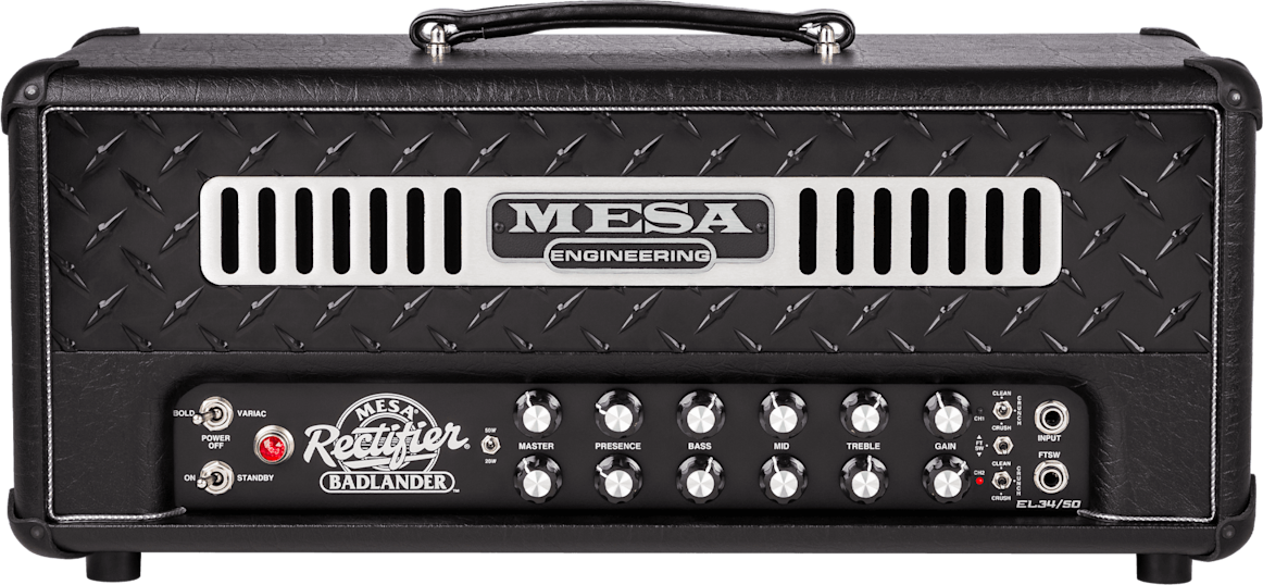 Mesa Boogie Badlander 50 Head 20/50w El34 Black Taurus - Gitaarversterker top - Main picture
