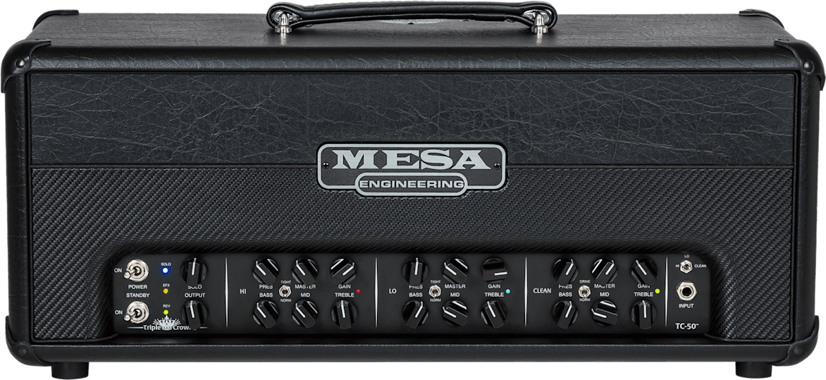 Mesa Boogie Triple Crown Tc50 Head 50w El34 Black Taurus - Gitaarversterker top - Main picture