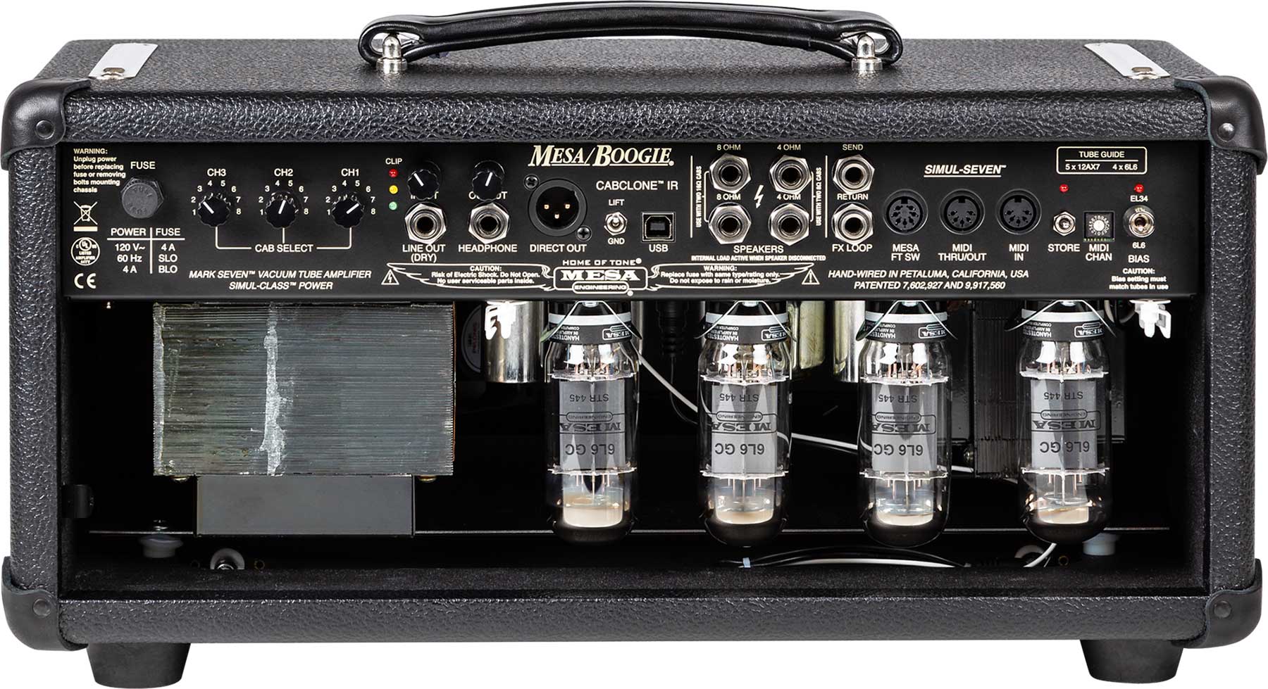 Mesa Boogie Mark Vii Head 25/45/90w 6l6 Black - Gitaarversterker top - Variation 2
