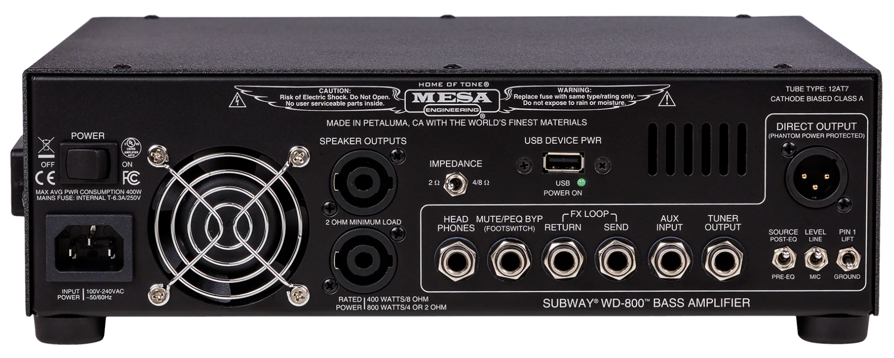 Mesa Boogie Subway Wd800 Bass Head 800w - Versterker top voor bas - Variation 2