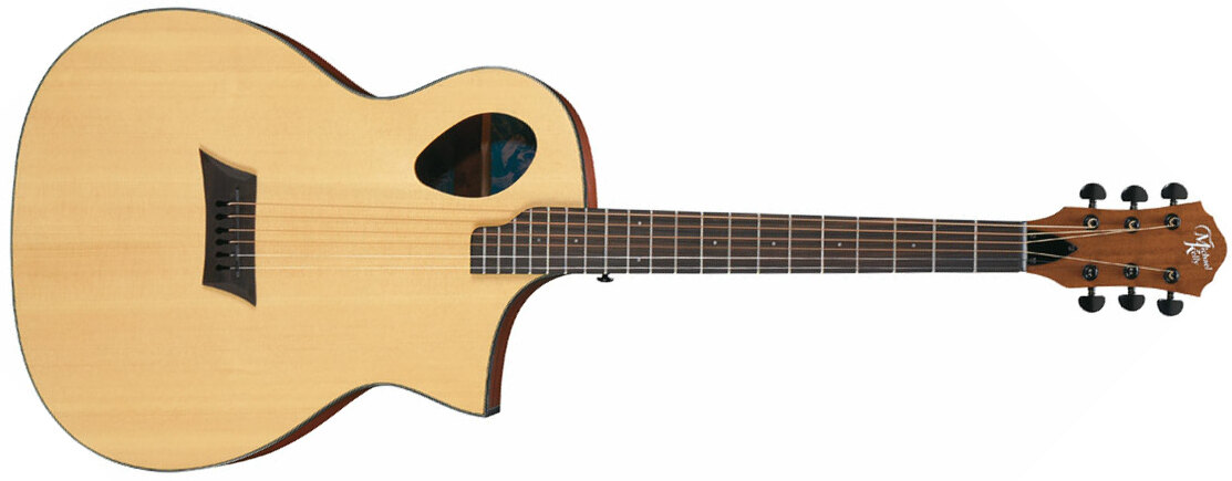 Michael Kelly Forte Port Concert Cw Epicea Sapele Ova - Natural Satin - Elektro-akoestische gitaar - Main picture