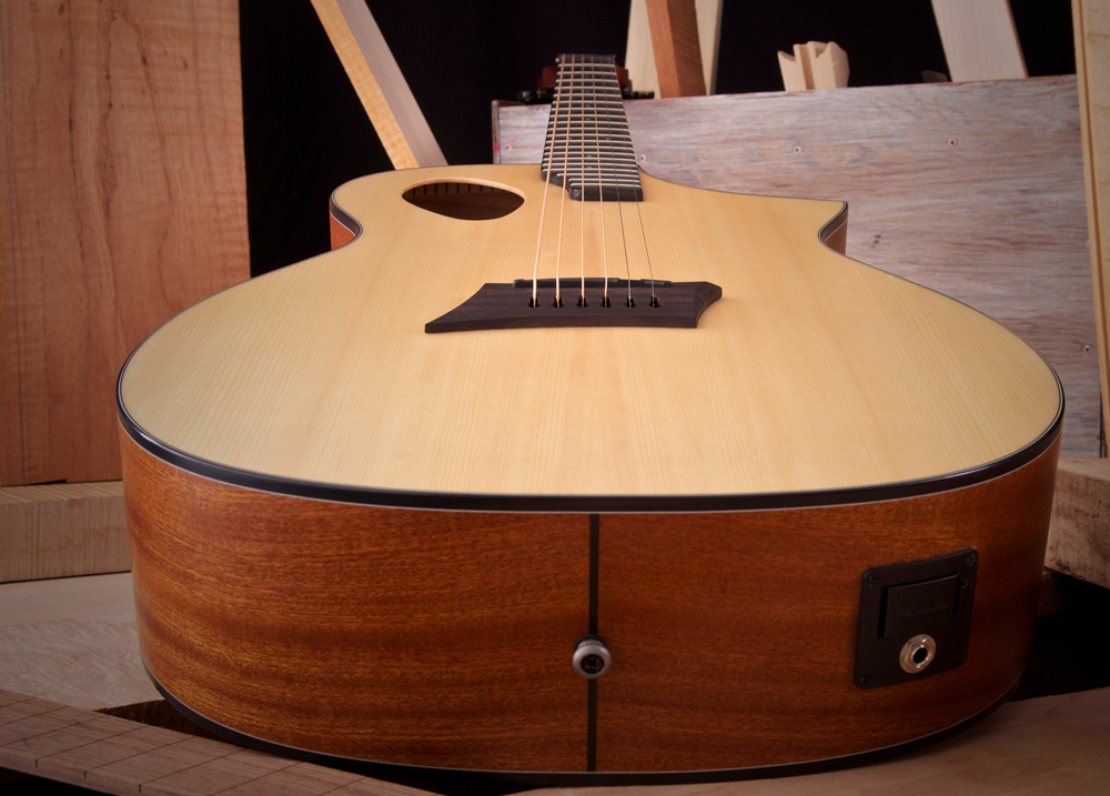 Michael Kelly Forte Port Concert Cw Epicea Sapele Ova - Natural Satin - Elektro-akoestische gitaar - Variation 1