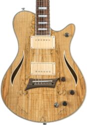 Enkel gesneden elektrische gitaar Michael kelly Hybrid Special - Spalted maple