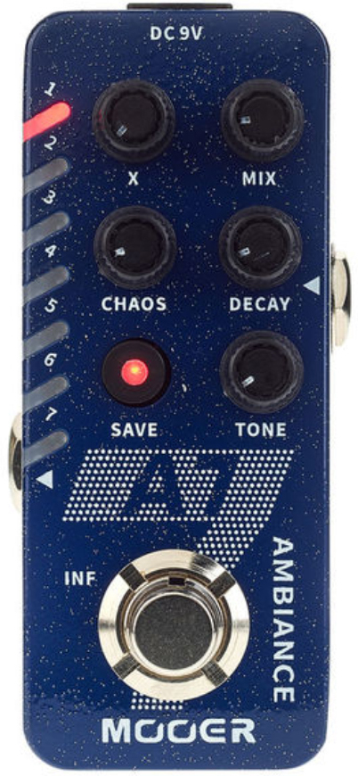 Mooer A7 Ambience Reverb - Modulation/chorus/flanger/phaser en tremolo effect pedaal - Main picture