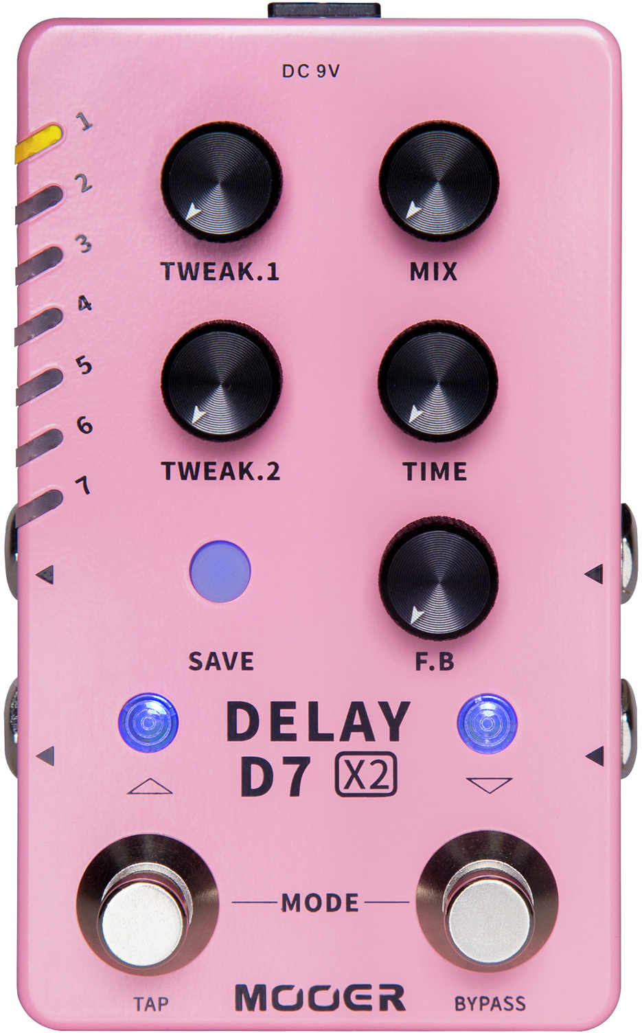 Mooer D7x2 Delay - Reverb/delay/echo effect pedaal - Main picture