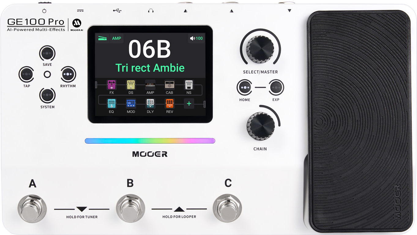 Mooer Ge100 Pro - Multieffecten Pedaal voor Electrische Gitaar - Main picture