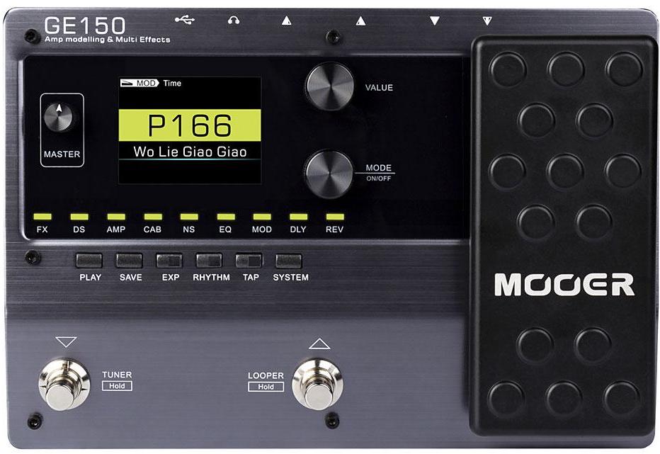 Multieffecten pedaal voor electrische gitaar Mooer GE150 AMP MODELLING & SYNTH & MULTI EFFECTS
