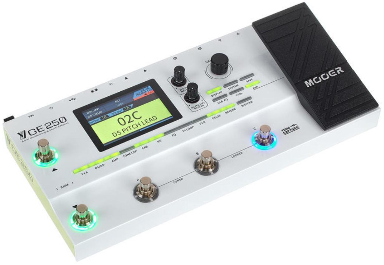 Multieffecten pedaal voor electrische gitaar Mooer GE250 Amp Modelling & Multi-Effects