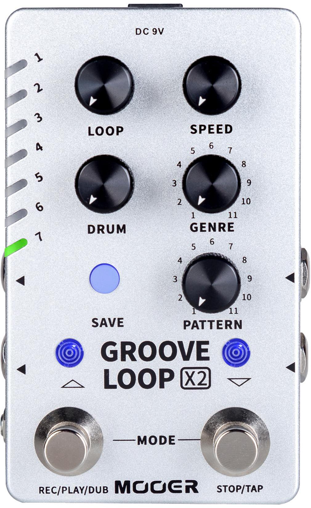 Looper effect pedaal Mooer Groove Loop X2