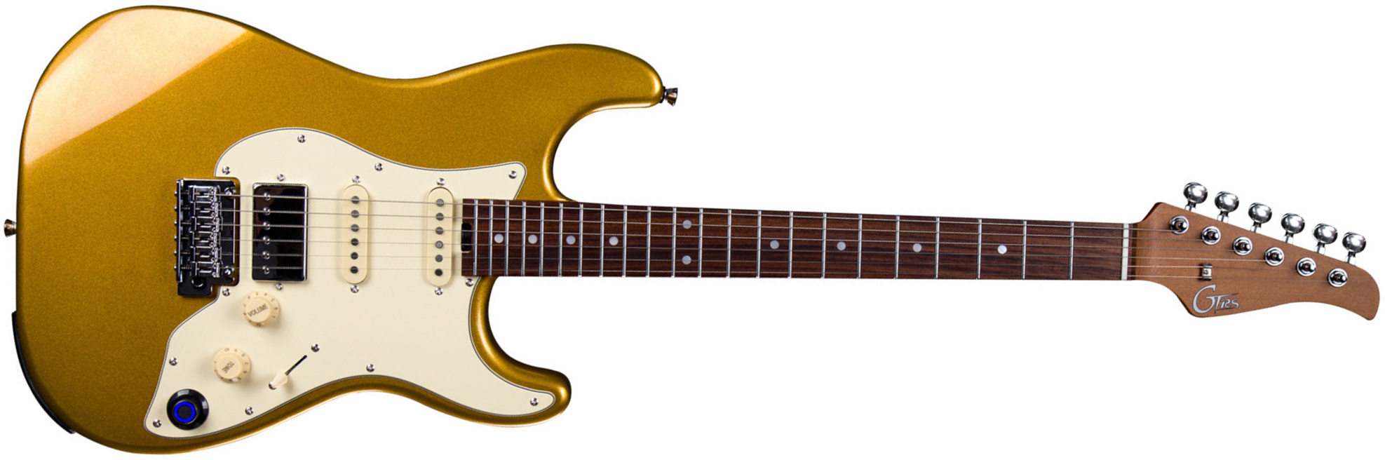 Mooer Gtrs S800 Hss Trem Rw - Gold - MIDI / Digital elektrische gitaar - Main picture