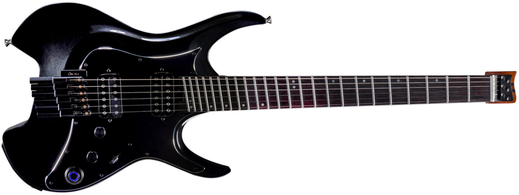 Mooer Gtrs W800 Pro Intelligent Guitar Hh Ht Rw - Pearl Black - MIDI / Digital elektrische gitaar - Main picture