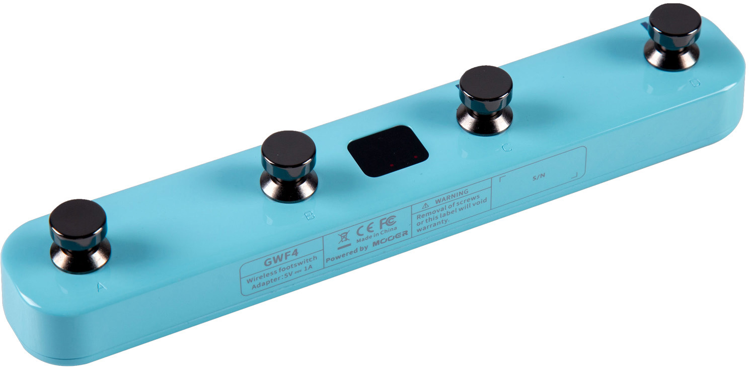 Mooer Gwf4 Gtrs Wireless Footswitch Sonic Blue - Volume/boost/expression effect pedaal - Main picture