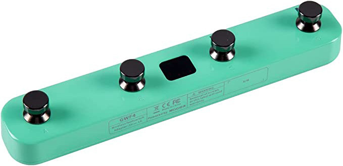 Mooer Gwf4 Gtrs Wireless Footswitch Surf Green - Volume/boost/expression effect pedaal - Main picture