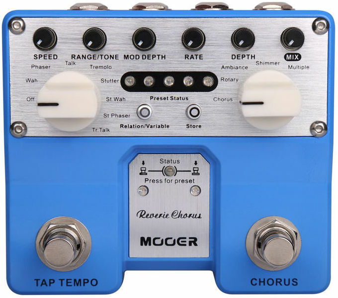 Mooer Reverie Chorus - Modulation/chorus/flanger/phaser en tremolo effect pedaal - Main picture