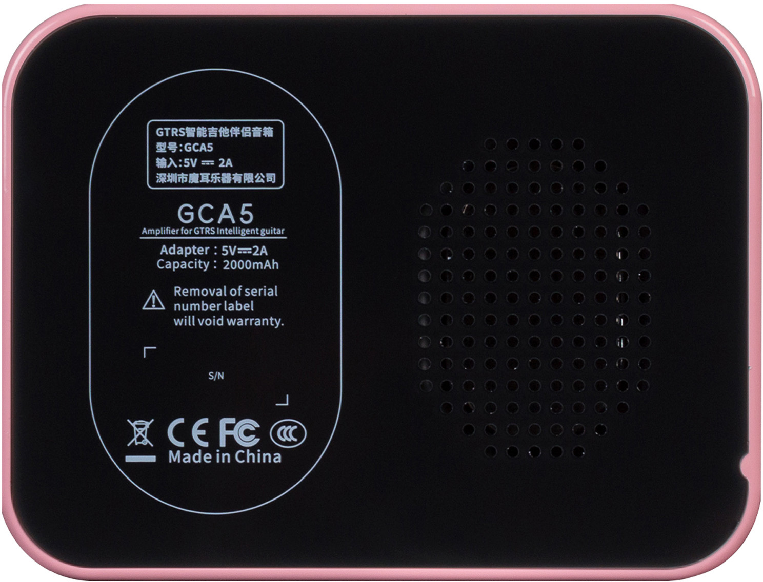 Mooer Gca5 Gtrs Ptnr Mini Blutooth Amp 5w 1x2.2 Shell Pink - Elektrische gitaar mini versterker - Variation 1