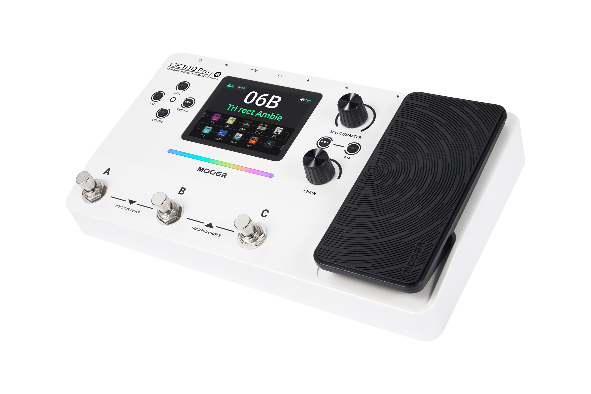 Mooer Ge100 Pro - Multieffecten Pedaal voor Electrische Gitaar - Variation 1