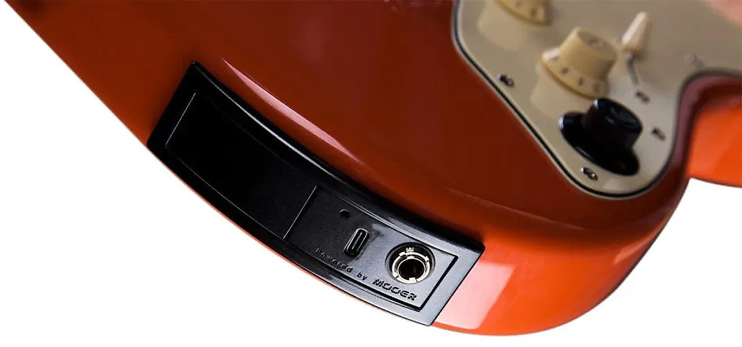 Mooer Gtrs P800 Pro Intelligent Guitar Hss Trem Rw - Fiesta Red - MIDI / Digital elektrische gitaar - Variation 3