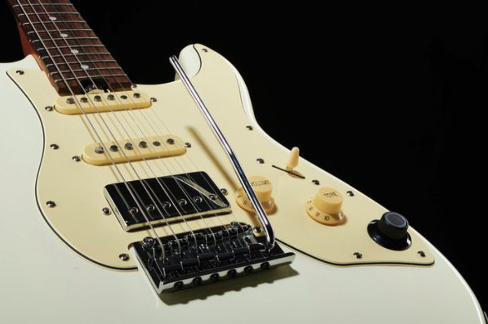 Mooer Gtrs S800 Hss Trem Rw - Vintage White - MIDI / Digital elektrische gitaar - Variation 3