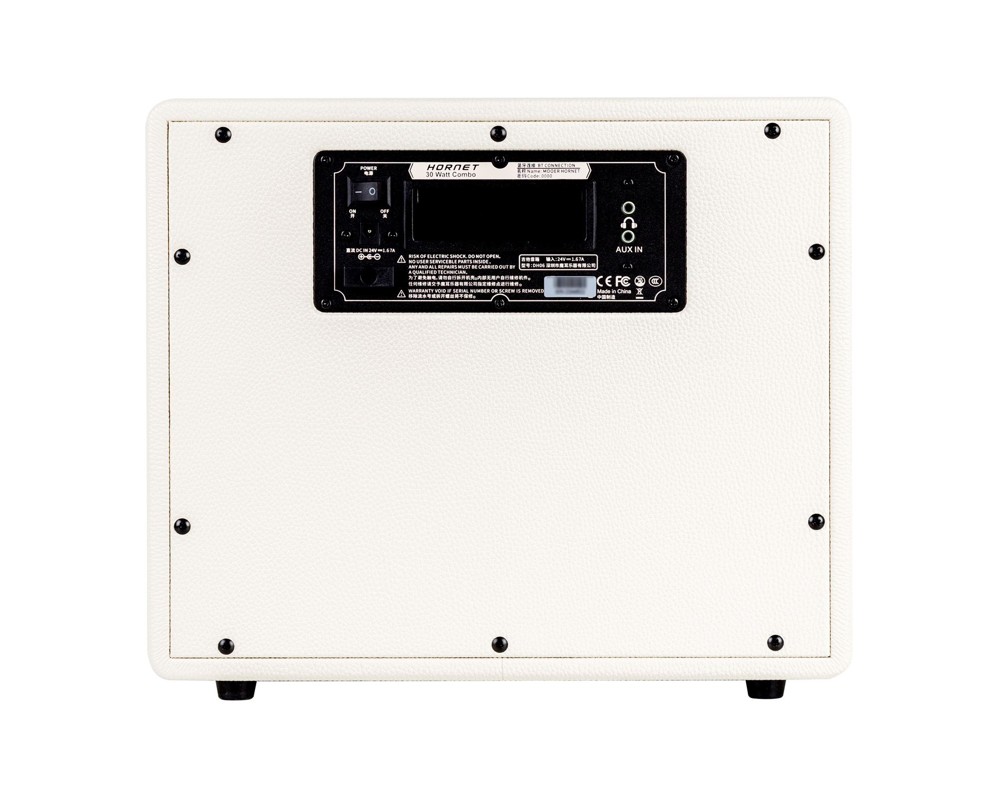 Mooer Hornet 30 White 30w 1x8 - Elektrische gitaar mini versterker - Variation 1