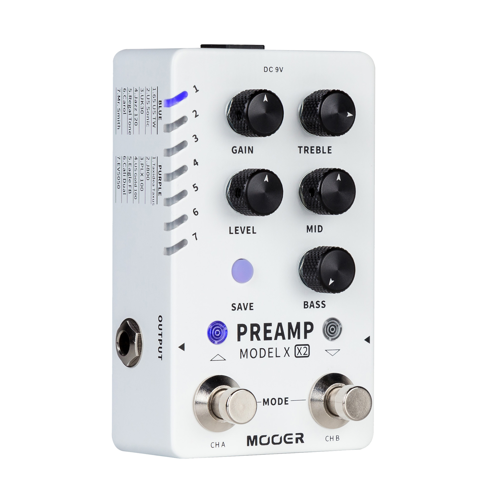 Mooer Preamp Model X2 - Elektrische voorversterker - Variation 1