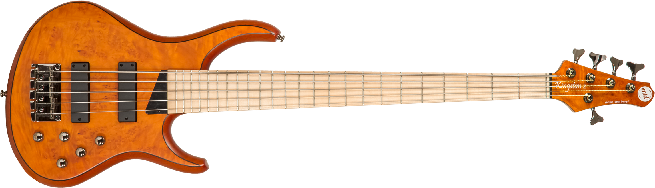 Mtd Kz5mp-sa Kingston 5c Active Mn - Satin Amber - Solid body elektrische bas - Main picture