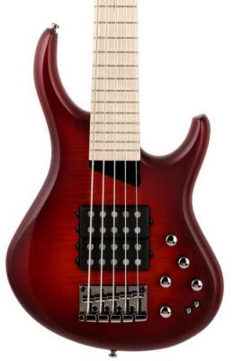Solid body elektrische bas Mtd Kingston Super KSUPER5MP 5-String - Dark brown burst