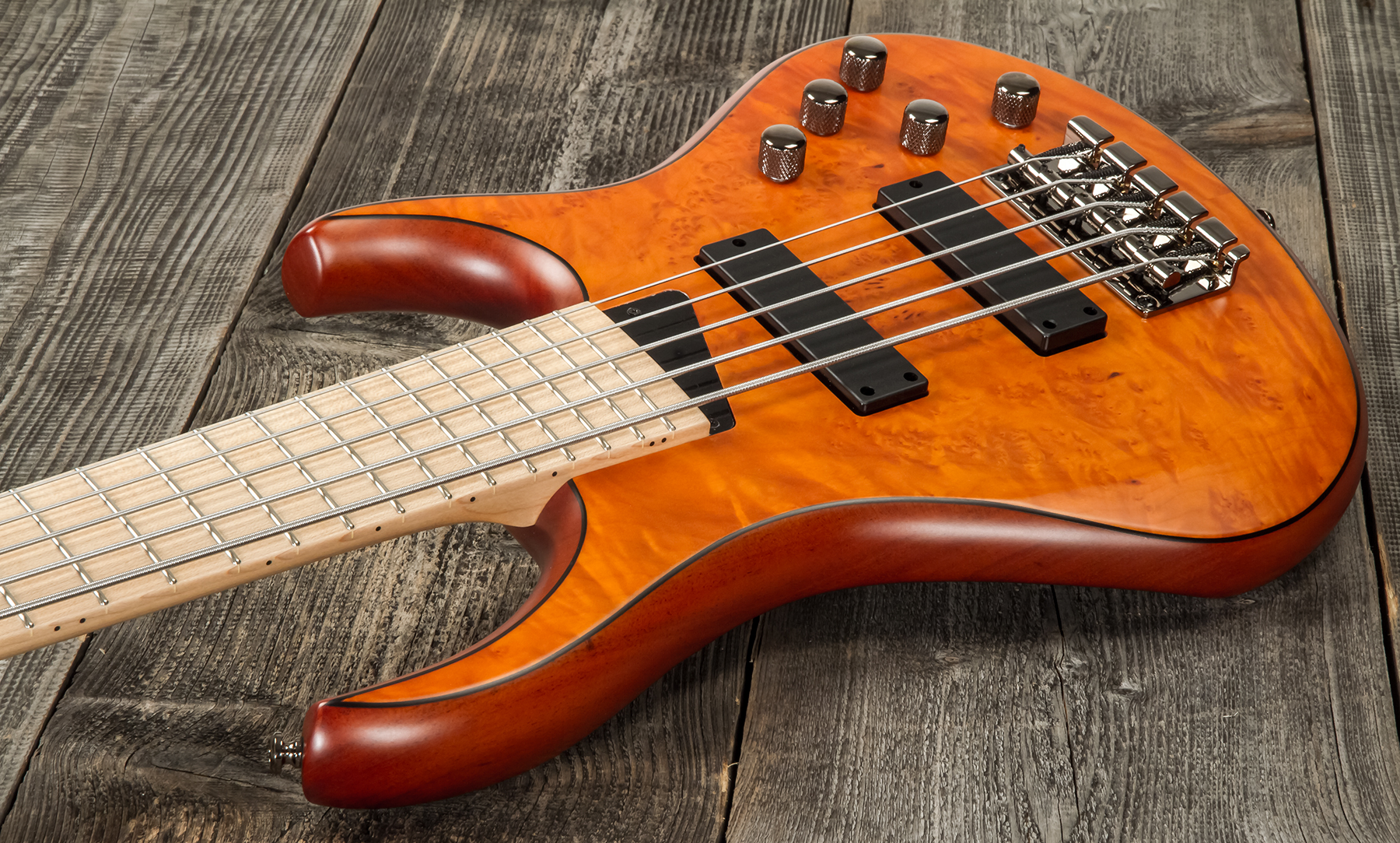 Mtd Kz5mp-sa Kingston 5c Active Mn - Satin Amber - Solid body elektrische bas - Variation 2