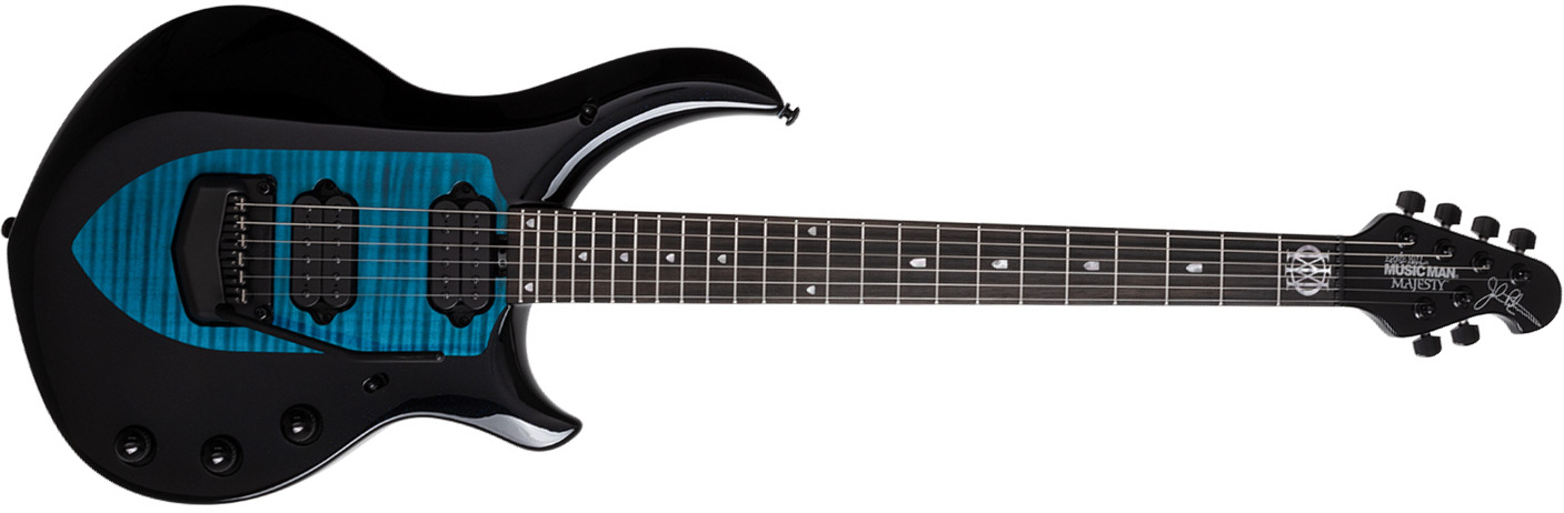 Music Man John Petrucci Majesty 6 Signature 2h Dimarzio Piezo Trem Eb - Okelani Blue - Metalen elektrische gitaar - Main picture