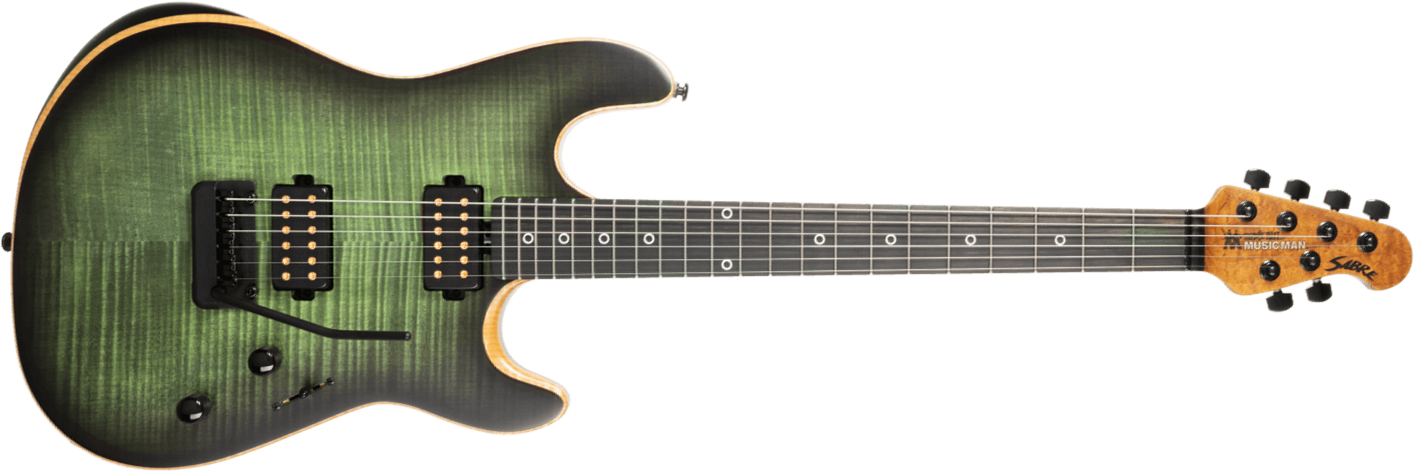 Music Man Rabea Massad Sabre Signature 2h Trem Eb - Emerald Hill Burst - Kenmerkende elektrische gitaar - Main picture