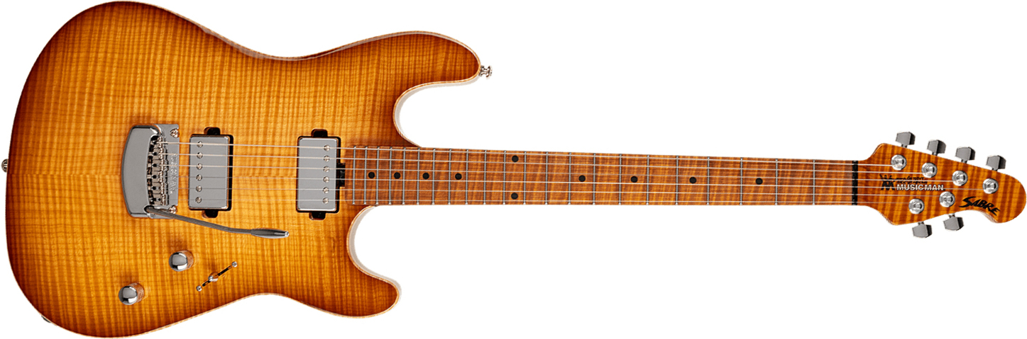 Music Man Sabre Usa 2h Trem Mn - Honey Suckle - Elektrische gitaar in Str-vorm - Main picture